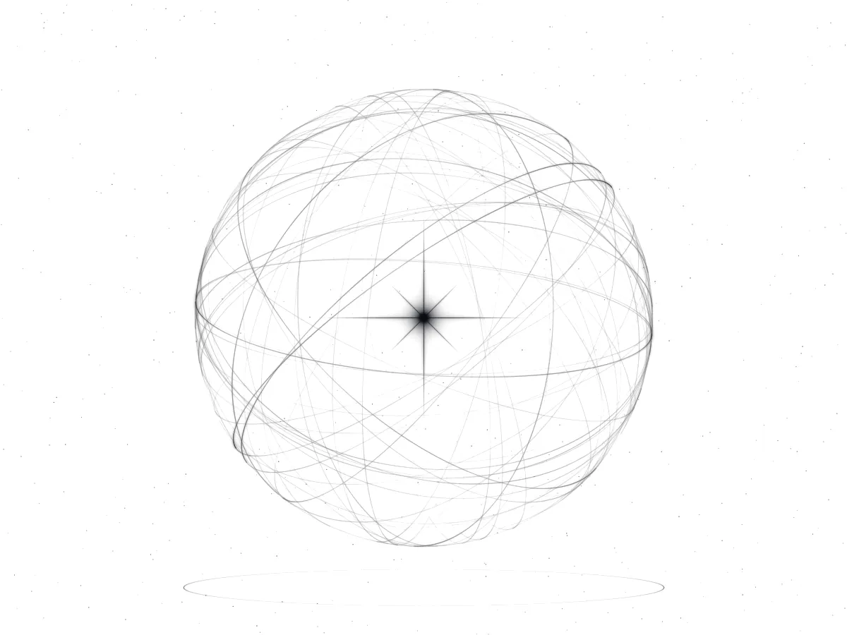 A light orb with a star at its centre